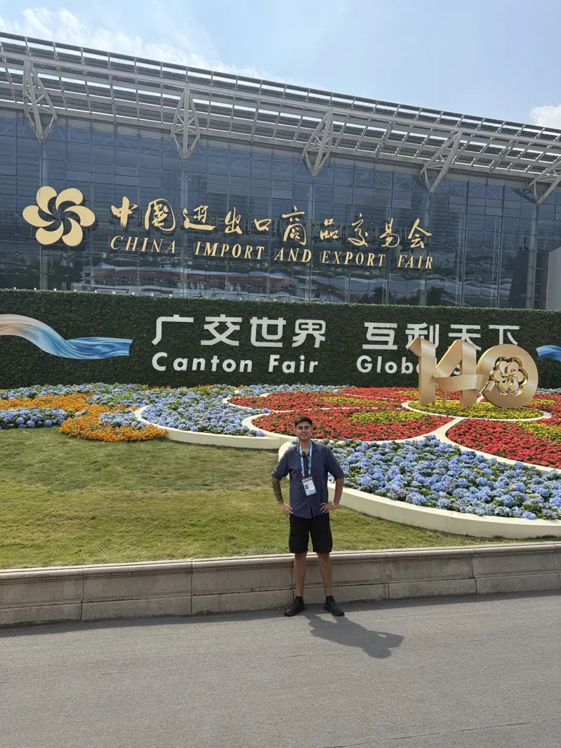 Alan Chelme en la Feria de Cantón 2026, Guangzhou